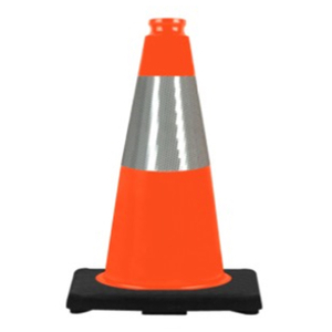 RC450G-1 GRIP HEAVY DUTY SCHWARZE BASIS PVC-VERKEHRKEGEL 