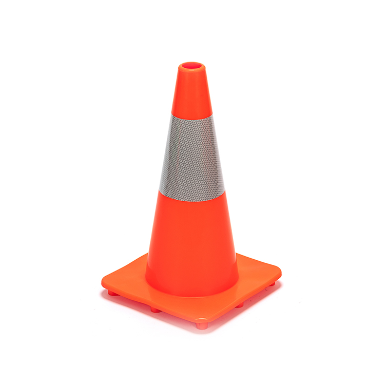 RC450A-2 FLACHES ORANGE SCHLANKES PVC-VERKEHRKEGEL