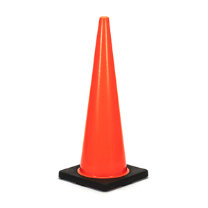 RC900C-2 36' HEAVY DUTY PVC-VERKEHRKEGEL MIT SCHWARZER BASIS